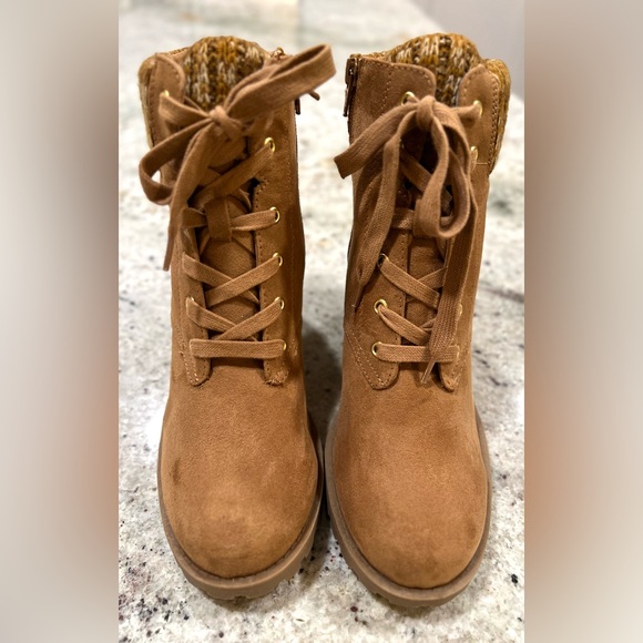 Sun + Stone Brown Lace Up Boots - Picture 4 of 13